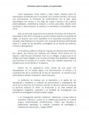 Educación para el respeto y la oportunidad