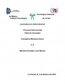 Cuadro comparativo Matriz del concepto del diseño organizacional