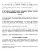 Programa cívico/cultural festival de fin de cursos