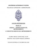 Conceptos básicos del emprendimiento