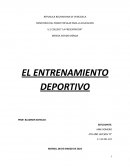 Entrenamiento deportivo