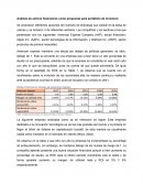 Análisis de activos financieros como propuesta para portafolio de inversión