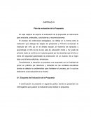 Plan de evaluación de la Propuesta