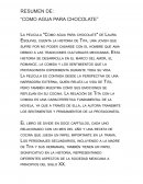 Resumen de: “Como agua para chocolate”