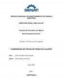 Compresor de piston de freno de caliper