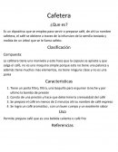Cafetera ¿Que es?