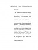 La aplicación de la lógica en distintas disciplinas