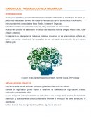 Elaboracion y organizacion de la informacion