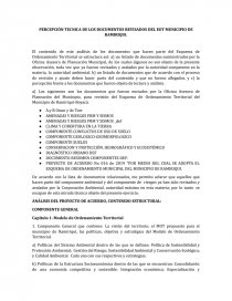 Percepción tecnica de los documentos revisados del EOT Municipio de Ramiriqui. Página 1