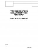 Procedimiento de reclutamiento de personal