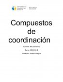 Compuestos de coordinación y su influencia en la minería