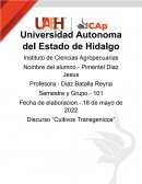 Discurso “Cultivos Transgenicos”