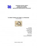 Debate teorico entorno a la pedagogia