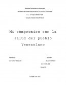 Mi compromiso con la salud del pueblo Venezolano