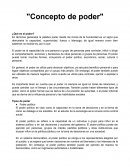 Concepto de poder
