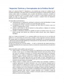 Aspectos Teóricos y Conceptuales de la Política Social
