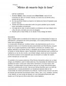 Aleteo de muerte bajo la luna