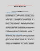 Las organizaciones. Resumen y Análisis Critico