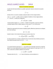 Raices de numeros complejos. Página 1
