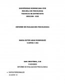 Informe de evaluacion psicologica