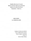 Reflexión: la comunicación