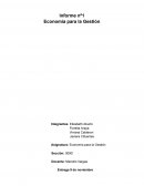 Informe análisis economía para la gestión