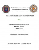 PIA redaccion de generos