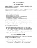 Tecnicas de lectura - clases de ingles