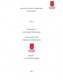 Factores claves para la competitividad de una empresa