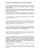 Caso práctico organización de la actividad preventiva