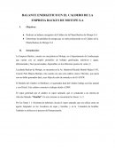 Balance energetico en el caldero de la empresa Backus de Motupe S.A