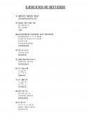 Ejercicios de refuerzo