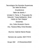 Propuesta De Solución Casa-habitación, Nivel medio en San Gaspar