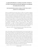La salud medioambiental y la enseñanza al aire libre en tiempos de COVID–19