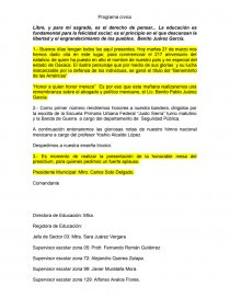 ﻿Programa cívico. Página 1