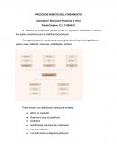 Procesos básicos del pensamiento