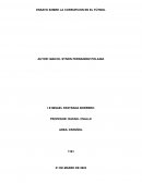 Ensayo sobre la corrupcion en el fútbol
