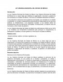 Ley Orgánica Municipal del Estado de México