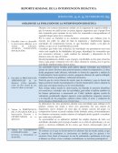 Reporte semanal de la intervención didáctica
