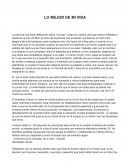 Lo mejor de mi vida
