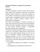 El comercio informal y su papel en la economía de México