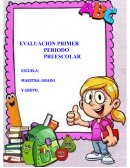 Reportes Primer Momento Preescolar