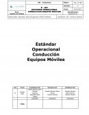 Operacion de equipos moviles