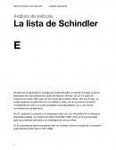 Análisis de película. La lista de Schindler