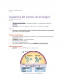 Regulacion del sistema inmune