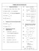 Formulario de Integrales