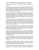 Definición de investigación pura y aplicada