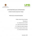Protocolo de investigacion: inclusión del personal de salud y la población estudiantil