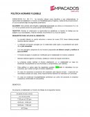 Política Horario Flexible