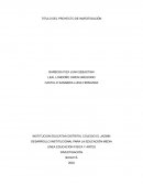 Titulo del proyecto de investigación